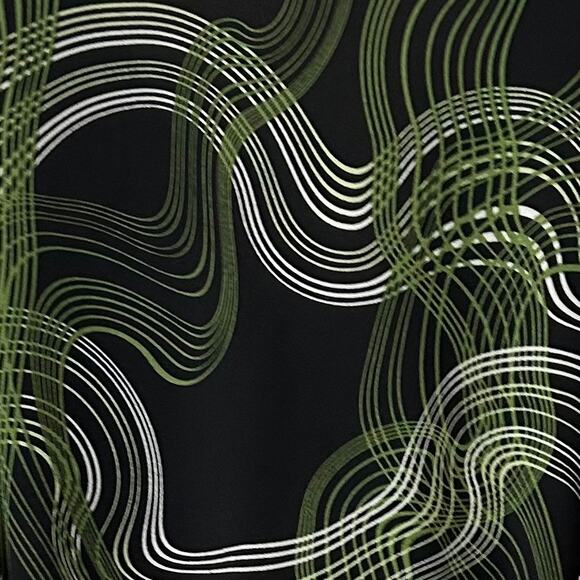 Vintage Maurices Abstract Swirl Asymmetrical Wrap Top Y2K retro - Picture 8 of 9